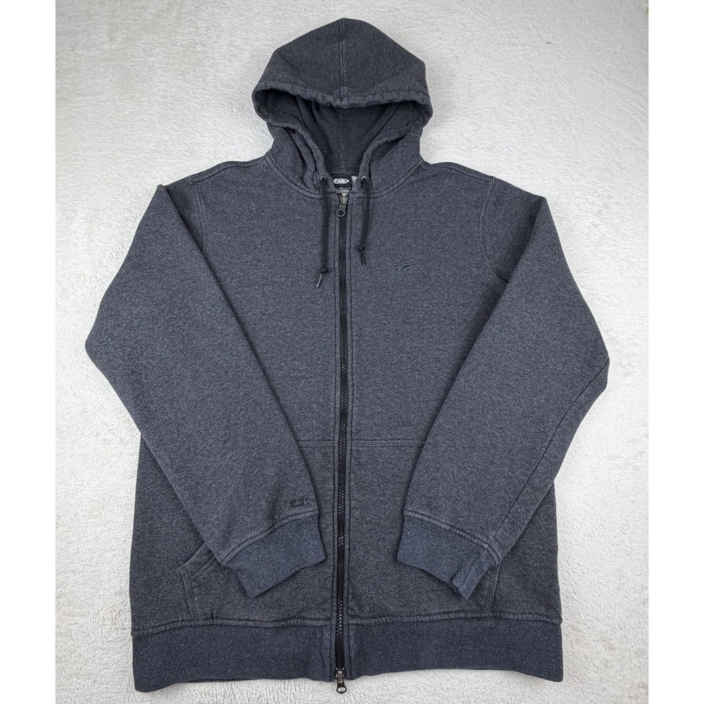 Nike 6.0 Double Zipper‎ Zip-Hoodie Size Large Charcoal Gray Y2K